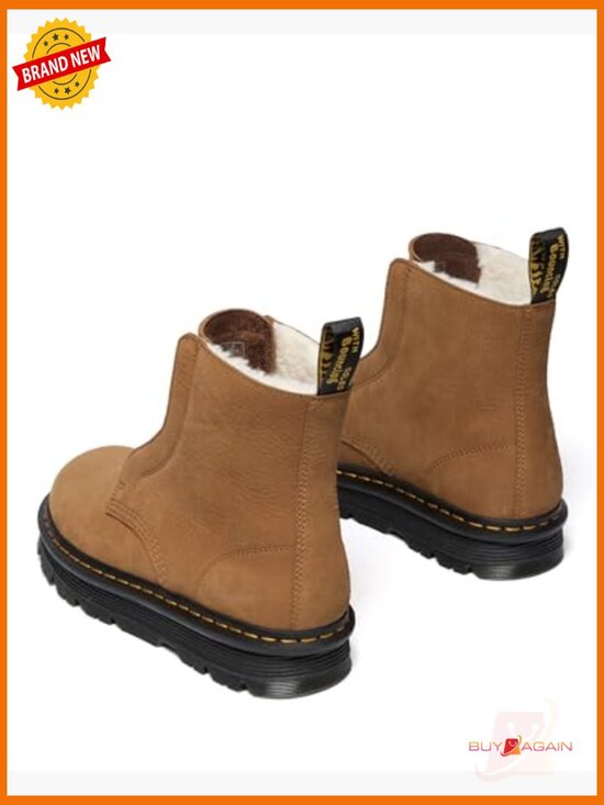 Unisex Leather Combat Boots Slip-On Ankle Boots Motorcycle Style ILM Motorcycle Leather Shoes for Men Waterproof Anti-Slip  main image 4